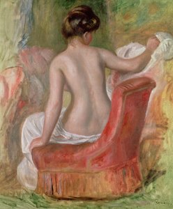 肘掛け椅子のヌード、1900